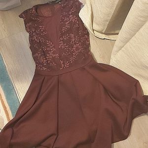 Merlot colored dress